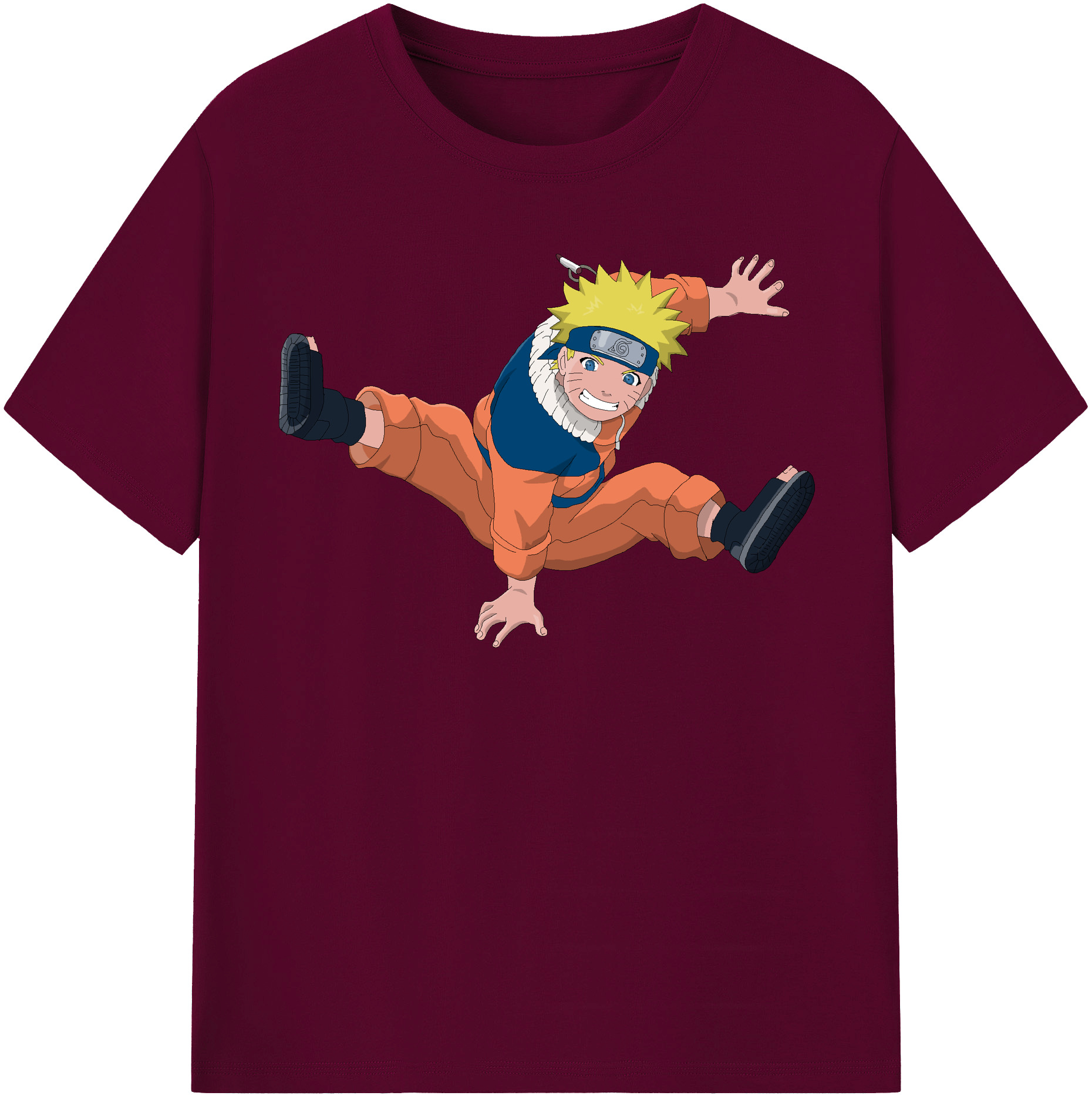 （画像用） NARUTO -ナルト- うずまき ナルト Uzumaki Naruto レディースカジュアルプリントTシャツ（綿100％）